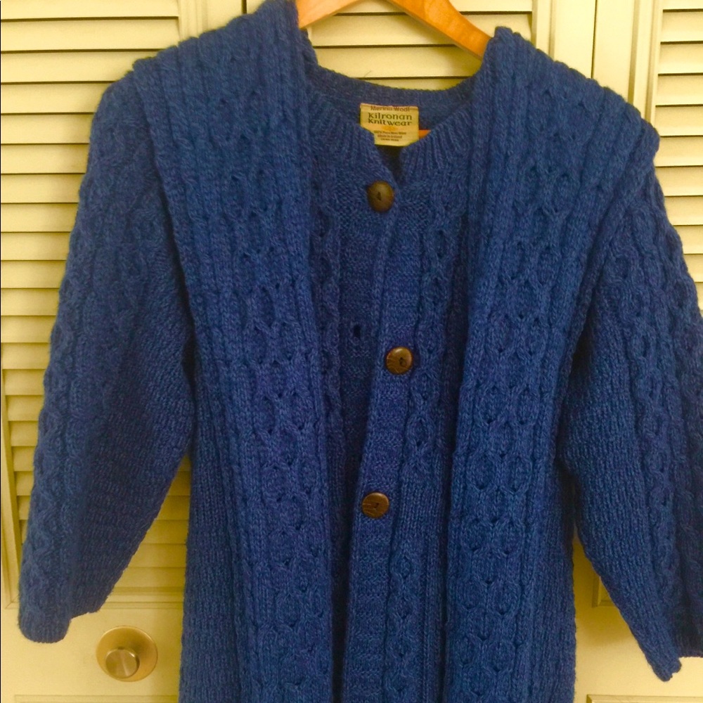 Irish Wool Sweater & Scarf Set